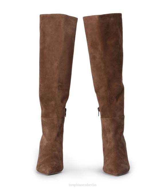 kniehohe Stiefel| de Tony Bianco Frauen Drake-Kalbsstiefel Sattelwildleder 4624403